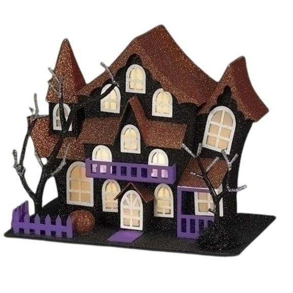Halloween Lighted Haunted House: Orange