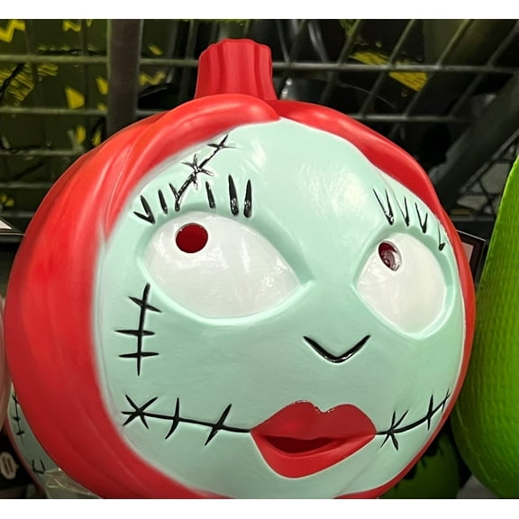 Halloween Lighted Illuminated Pumpkin 8" Sally Red 4925751 Master of Fright Model 229122 Corded Electric Jack O Lantern