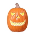 thumbnail image 1 of Halloween Lighted Pumpkin Large Plastic LED Pumpkin Decoration, Weather-Resistant Blow-Molded Outdoor Yard Porch Home Storefront Holiday Display Decor, 1 of 6