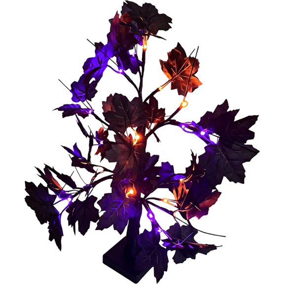 Halloween Lighted Tree, LED Bonsai Tree, Fairy Light Tree, Blossom Table Lamp, Tabletop Decoration Tree, Artificial Lighted Tree, Lighted Tree Lamp for Home Wedding Spring Indoor Decor, 23.62 Inch