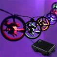 thumbnail image 1 of Halloween Lights, 16FT 20 LED Waterproof 3D Pumpkin Bat Spider Battery Operated String Lights with Timer, 8 Lighting Modes Fairy Lights for Window Indoor Outdoor Decor Halloween Party Decorations, 1 of 8