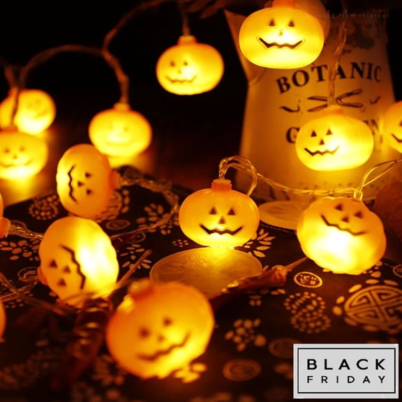 Halloween Lights! Halloween Pumpkin Lights! Decorative Pendants String Lights with Round Pumpkins!