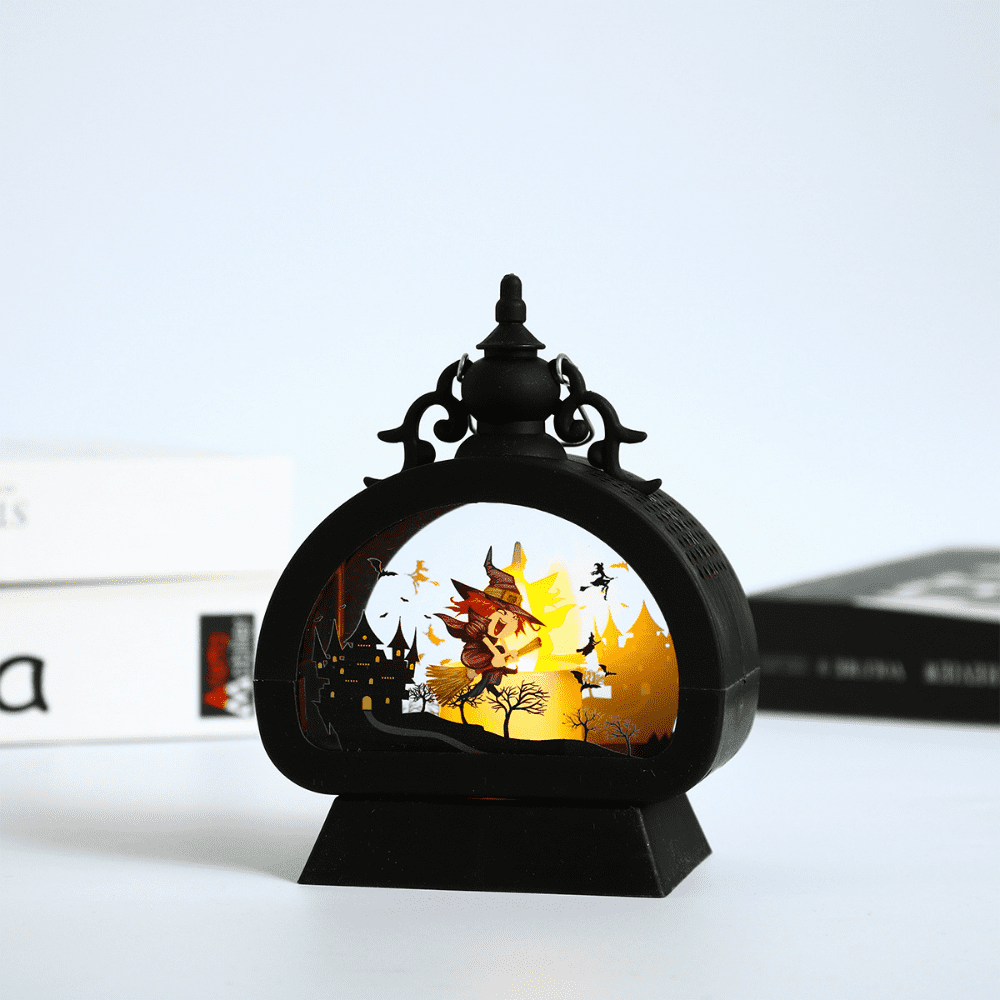 Halloween Lights Lantern Mini Halloween Pumpkin Candle Lantern LED ...