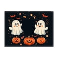 thumbnail image 1 of Halloween Linen Placemat, Pumpkin Pattern Stain Resistant Heat Insulation Mat, Rustic Non-Slip Tabletop Pad for Fall Party Kitchen Dining Decor(11.8"*17.7",A), 1 of 5