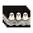 thumbnail image 1 of Halloween Linen Table Mat, Pumpkin Pattern Stain Resistant Heat Resistant Pad, Reusable Linen Placemat for Western Dinner Party Kitchen Home Decoration(11.8"*17.7",D), 1 of 6