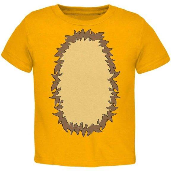 Halloween Lion Costume Toddler T Shirt Gold 4T