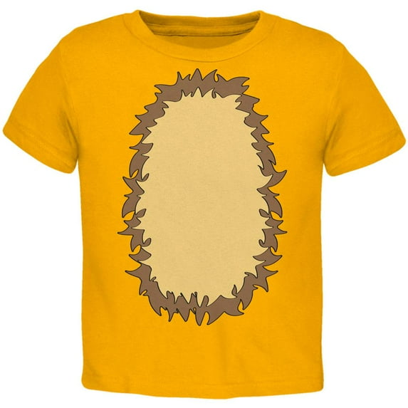 Halloween Lion Costume Toddler T Shirt Gold 4T