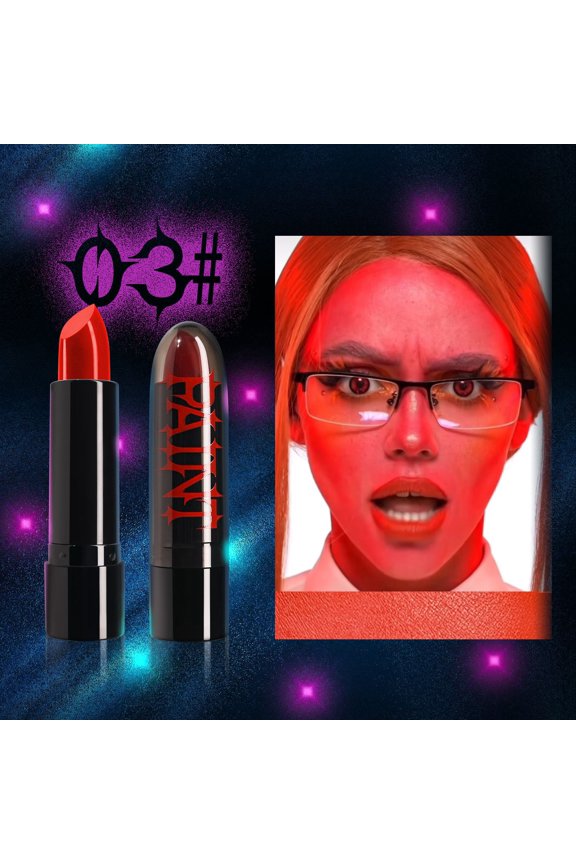 Halloween Lipstick Set, Face Painting Makeup, Long-Lasting Pigmented Lipstick for Halloween Costume, Easy to Apply Safe Non-Toxic Halloween Makeup for Vampires and Festive Looks