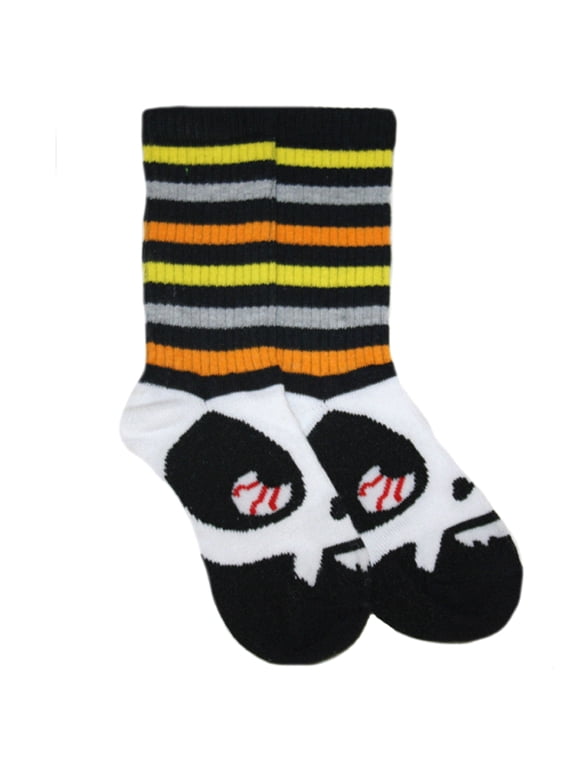 Halloween Little Boys Scary Face Crew Socks L-6-8.5
