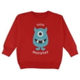 thumbnail image 1 of Halloween Little Monster 1 Toddler Sweatshirt Red 3T, 1 of 1
