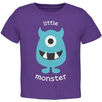 Halloween Little Monster Toddler T Shirt Purple 3T