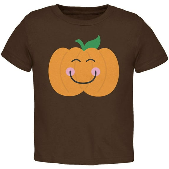 Halloween Little Pumpkin Brown Toddler T-Shirt - 2T