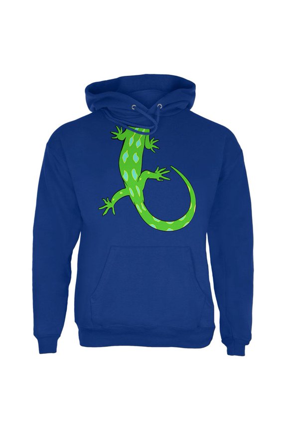 Halloween Lizard Body Costume Mens Hoodie Deep Royal SM