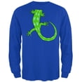 thumbnail image 1 of Halloween Lizard Body Costume Mens Long Sleeve T Shirt Royal LG, 1 of 2