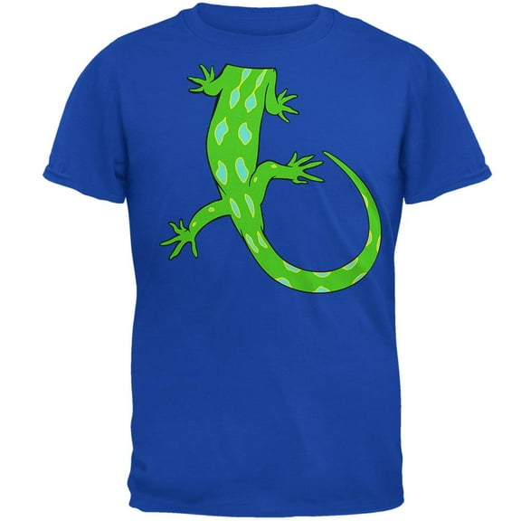 Halloween Lizard Body Costume Mens Soft T Shirt Royal 2XL