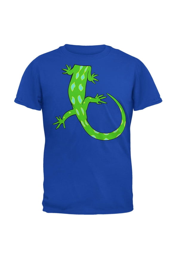 Halloween Lizard Body Costume Mens Soft T Shirt Royal 2XL