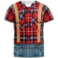 thumbnail image 1 of Halloween Lumberjack Costume All Over Adult T-Shirt - Medium, 1 of 2
