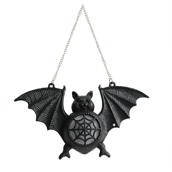 Halloween Luminous Bats Light Colorful Gradient Plastic Hanging Bats Pendant Light Festival Party Decoration Home Layout Props Bats Decor