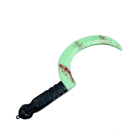 Halloween Luminous Bloods Blade Prop Knife Simulation Plastic Kitchen Knife Machetes and Machetes Horror Bloods Stain Cos Performance Equipment