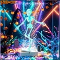 thumbnail image 1 of Halloween Luminous Dancing Skeleton Aquarium Ornament, Glow Dancing Fish Tank Bubbler Decor, Daytime Swinging Skeleton, Air Pump Compatible Halloween Tank Decorations Indoor for All Fish Lovers, 1 of 8