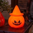 thumbnail image 1 of Halloween Luminous Devil Pumpkin Lantern Light for Party Decor, Horror Atmosphere Night Lamp with LED Glow, Ideal for House, Perfect Halloween Prop Lighting for Indoor Outdoor, 1 of 6