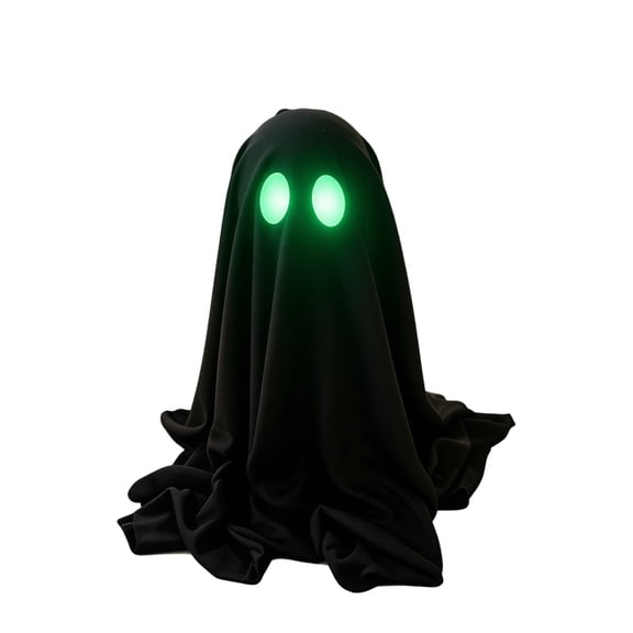 Halloween Luminous Expression Ghost Tabletop Ornament Glow in the Dark Ghost Figurine Decoration Crafted from Composite Cloth for Indoor Party and Haunted House Settings