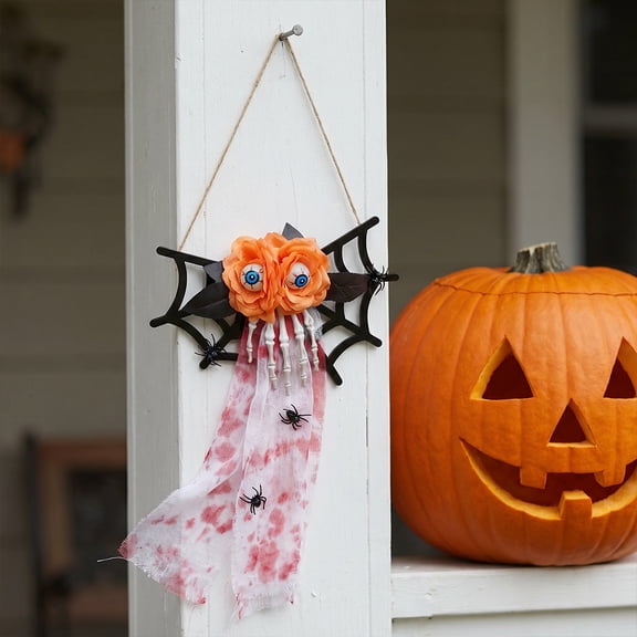 Halloween Luminous Eyeball Decoration, Simulation Spider Web Blood Gauze Hanging, Daily Essential Practical Functional Versatile Quality Classic for Home, Party, Porch, Yard