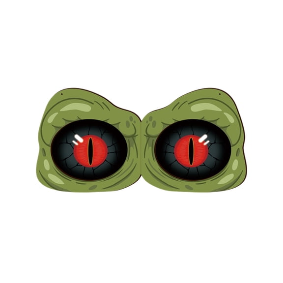 Halloween Luminous Eyes Hanging Wooden Led Eye Lights Festive Mood Decoration
