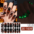 thumbnail image 1 of Halloween Luminous Nail Stickers, Dark Gothic Nail Art Decals, Glow-in-the-Dark Ghost Skull Scarf Nail Wraps, Self-adhesive Manicure Accessories for Halloween Party Nail Art Decoration, 1 of 7