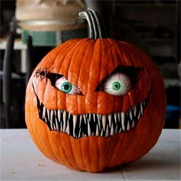 Halloween Lustrous Pumpkin Statue Halloween PumpkinFreak Layout Props Halloween Garden PumpkinFreak Statue Decor Ideal Halloween Decorations