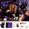 thumbnail image 1 of Halloween Magic Animal 3D Patchwork DIY Kit - 8.6x6.3 Inch Fabric Creature Craft Set, Cute Gothic Ornament Sewing Project for Adults & Teens, Spooky Home Decor, Creative Holiday Gift Idea, 1 of 8