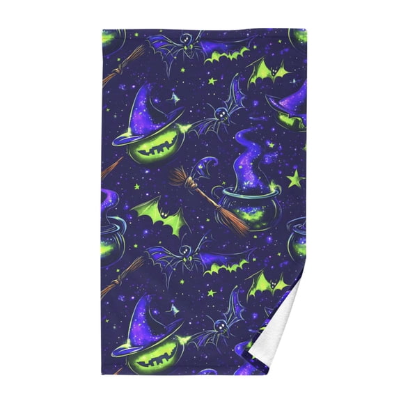 Halloween Magic Bath Towel 100% Cotton Soft Thick High Absorbency Hand Face Towel Single Pack 16x28in
