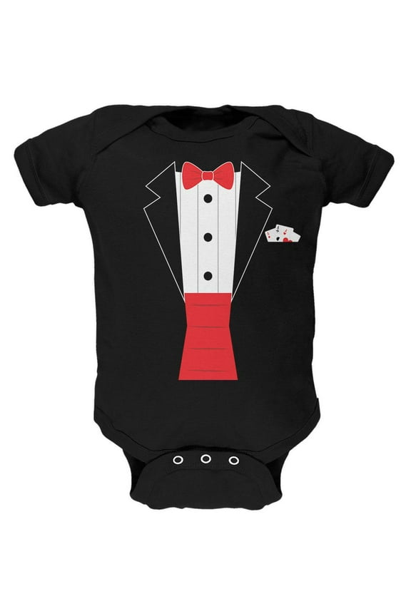 Halloween Magic Magician Costume Soft Baby One Piece Black 24 Month