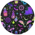 thumbnail image 1 of Halloween Magic Print Round Placemats Washable Placemats Non-Slip Heat-Resistant Table Place Mats for Dining Kitchen Holiday Party Table Decoration 15.4"-1PCS Table Mat, 1 of 7