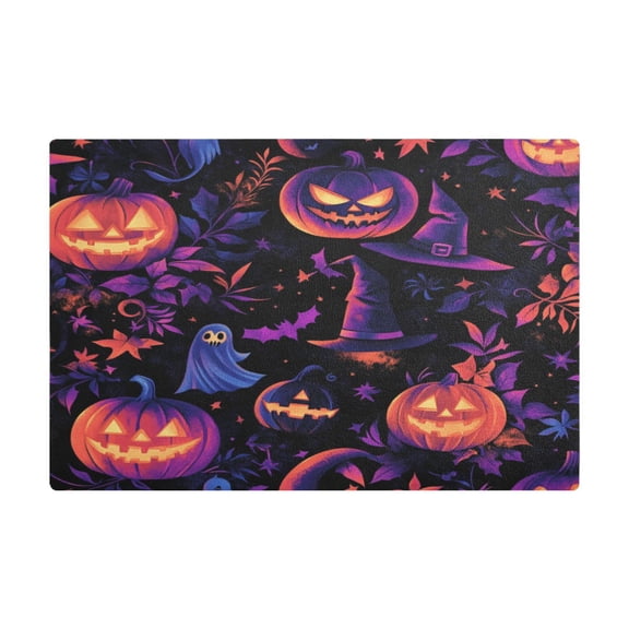 Halloween Magic Theme Coffee Machine Mat Kitchen Dish Drying Matst Absorbent Water 11.8''x17.7''