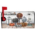 thumbnail image 1 of Halloween Mailbox Cover Pumpkin, Gothic Bat Skull Spider Waterproof 18"" X 21"" Magnet Mailboxes Cover, Fall Standard Size Mailbox Wraps Post Letter Box Cover Outdoor Decorations, 1 of 6