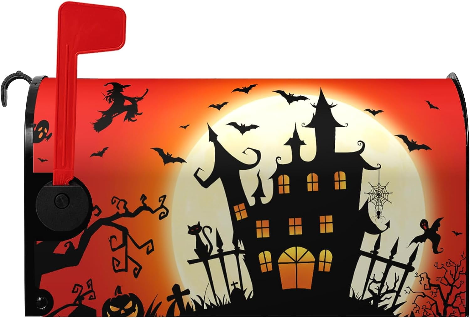 Halloween Mailbox Covers Castle Witch Mailbox Cover Mailbox Wraps Post Letter Box