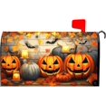 thumbnail image 1 of Halloween Mailbox Covers Magnetic Standard Size 18 X 21 Inch Fall Pumpkin Mailbox Cover Sunflower Orange Mailbox Wraps Post Box Cover Decoration Outdoor Garden Home Yard Outside, 1 of 6