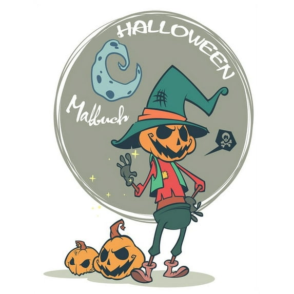 Halloween Malbuch : Kinder-Halloween-Buch, Alter 2-4, 4-8, mit: Vampires Skelette Mummies (Paperback)