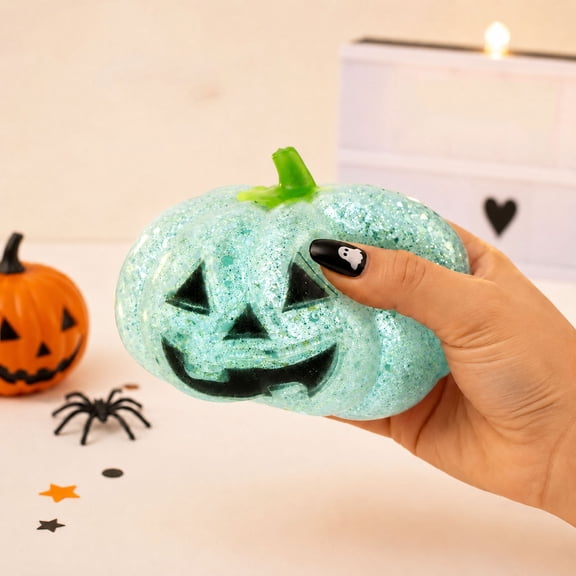 Halloween Malt Sugar Pumpkin Squishies Tool, Slow Rising Stress Relief Figurine, Squeeze Fidget Decor for Desk Shelf, Bedroom Holiday Party Layout