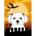 thumbnail image 1 of Halloween Maltese Flag Garden Size, 1 of 1