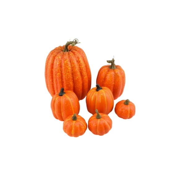 Halloween Mantel Decorations, Fall Party Decorations, Faux Pumpkins, Easy Set-Up for Festive Gatherings
