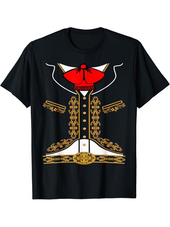 Halloween Mariachi Charro Mexican Costume For Cinco De Mayo Holiday T-Shirt, Size S-5XL