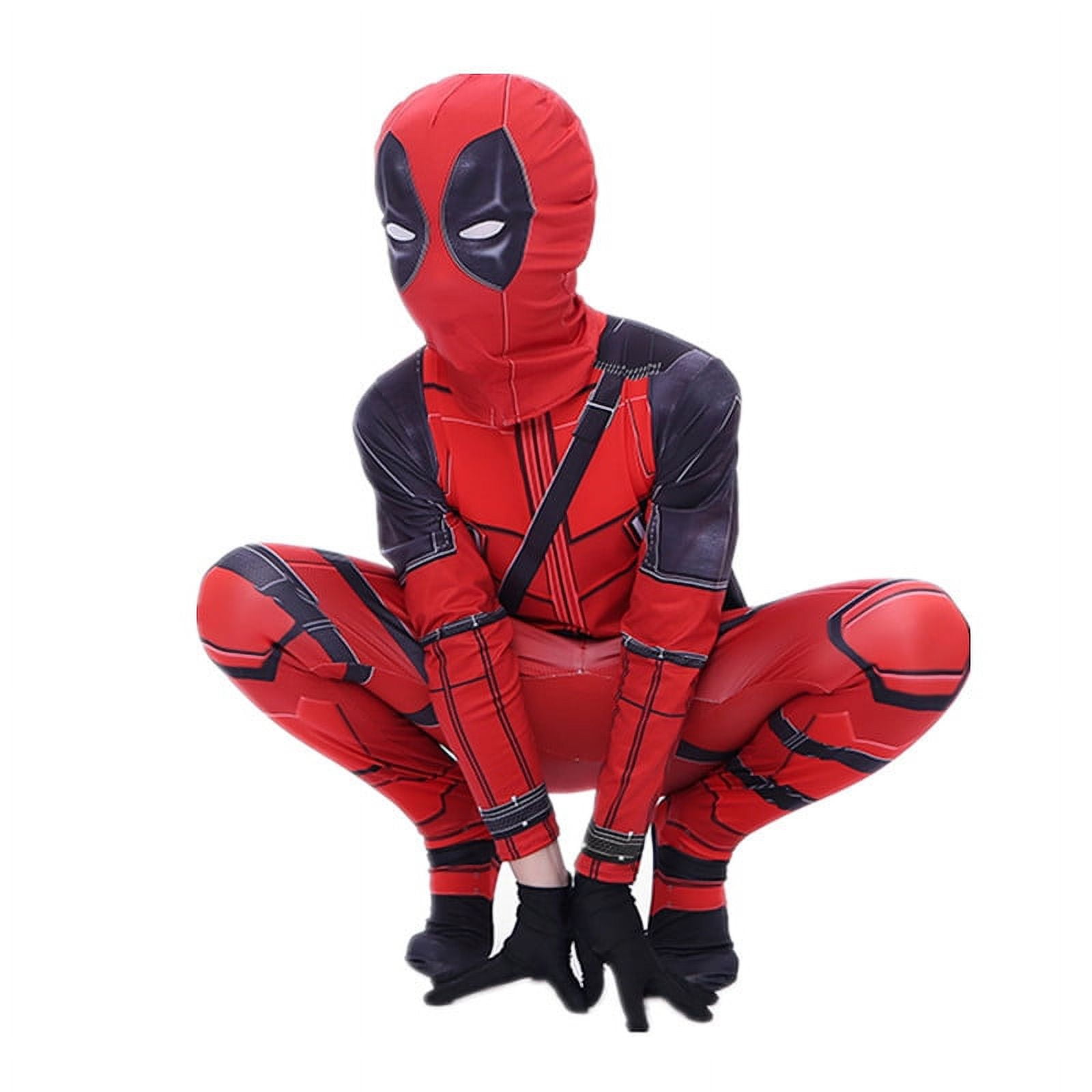 Marvel Superhero Deluxe Deadpool Disfraz Adultos Mono Traje Halloween  Cosplay Party Dress Up Full Set