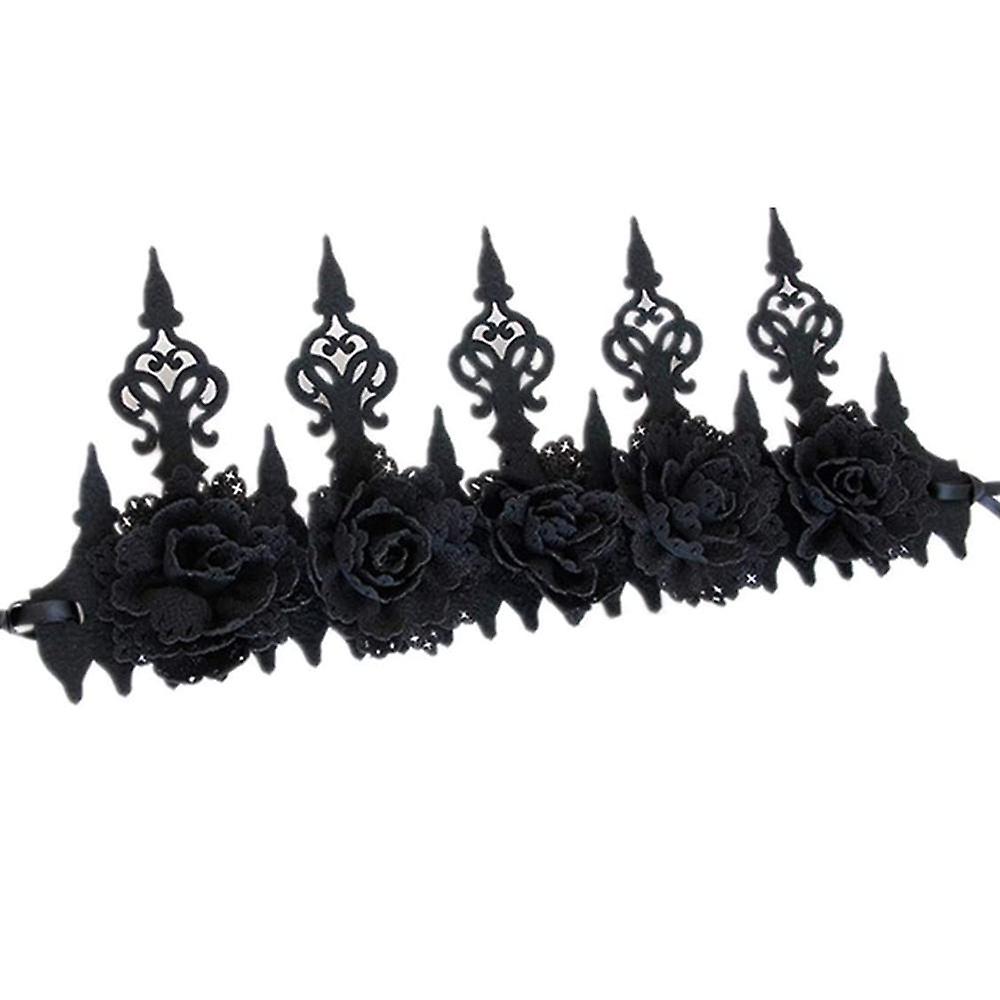 Halloween Masquerade Decoration Hair Accessories Gothic Garland Crown