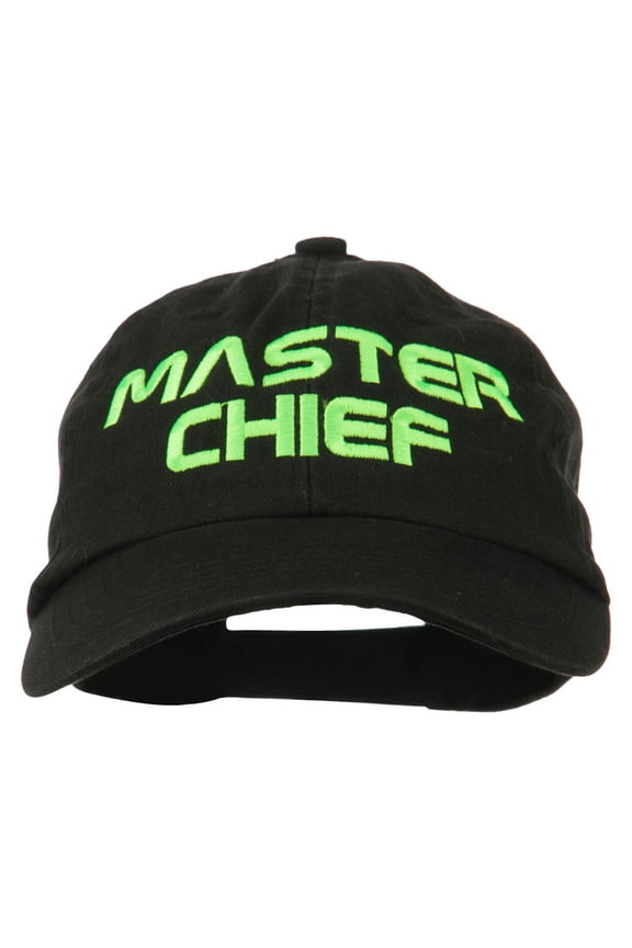 Halloween Master Chief Embroidered Pet Spun Cap - Black OSFM
