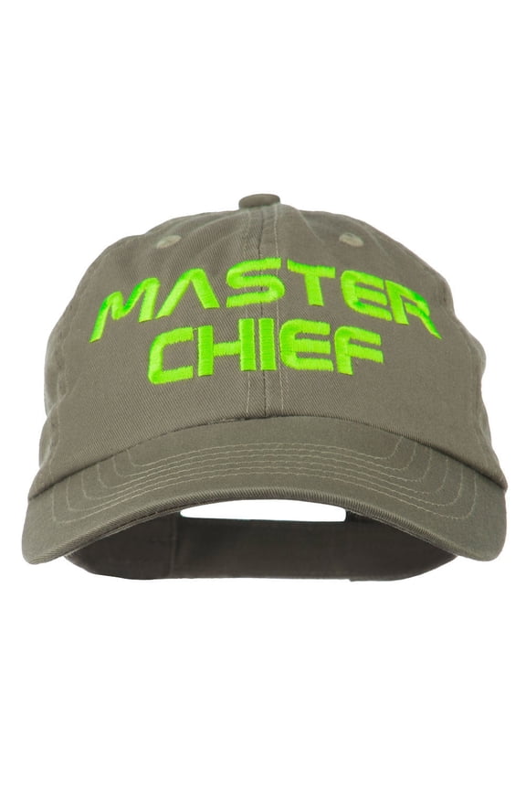 Halloween Master Chief Embroidered Pet Spun Cap - Olive OSFM