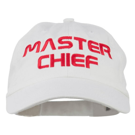 Halloween Master Chief Embroidered Pet Spun Cap - White OSFM