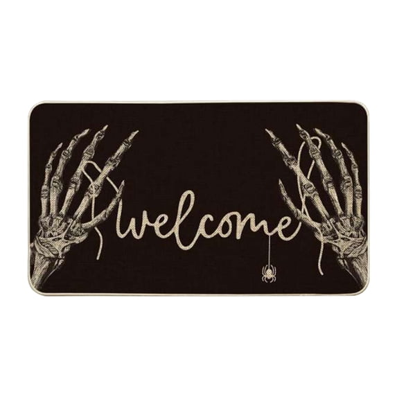 Halloween Mat Halloween-Themed Door Mat - Spooky Entryway Rug for Trick-or-Treaters Scary Yet Stylish Front Door Decoration Dirt Wiper 40*60cm
