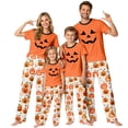 thumbnail image 1 of Halloween Matching Family Pajamas Set Festive Printed Sleepwear Design Long Sleeve Shirt and Pants Set for Family Adults Matching Festive Sleepwear Home Lounge PJs Men XXL, 1 of 7